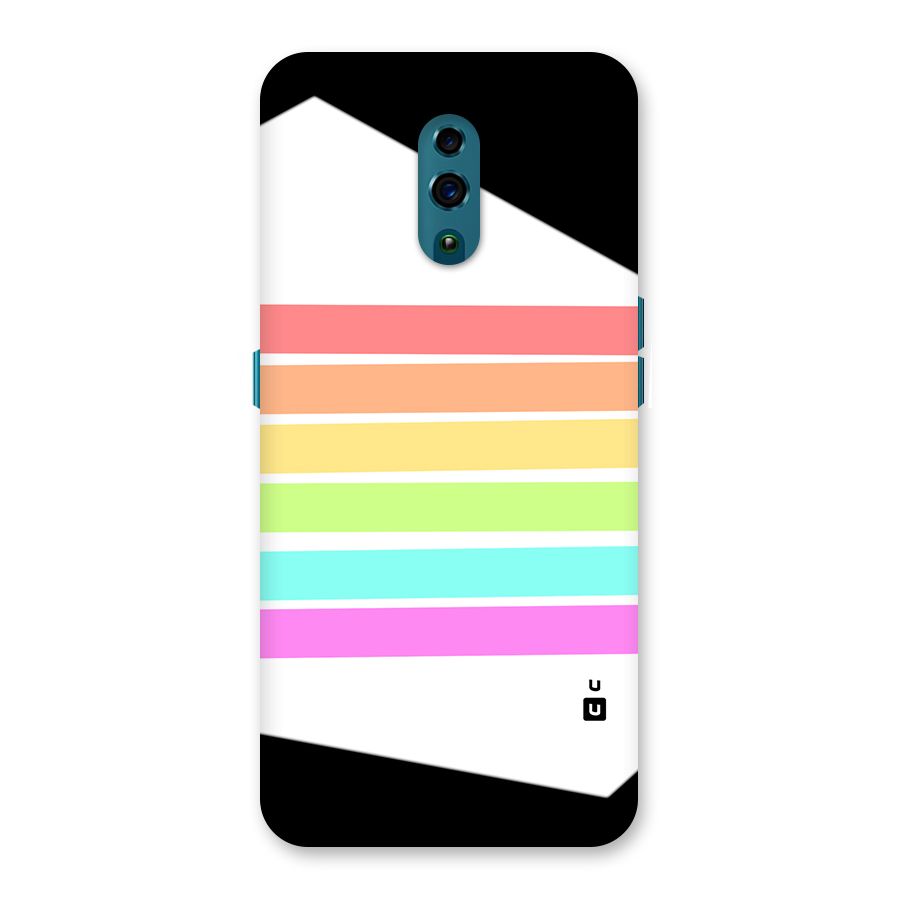 Pastel Pride Horizontal Stripes Back Case for Oppo Reno