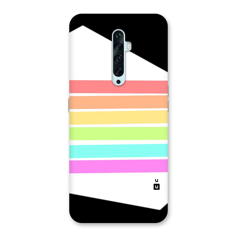 Pastel Pride Horizontal Stripes Back Case for Oppo Reno2 F