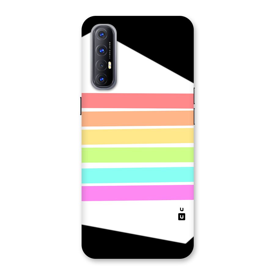 Pastel Pride Horizontal Stripes Back Case for Oppo Reno3 Pro