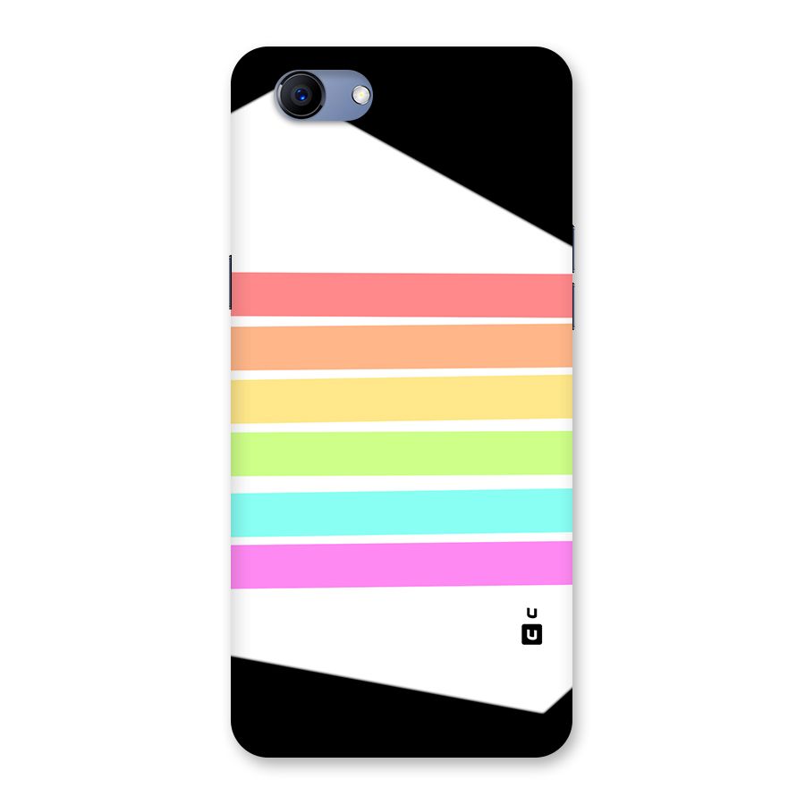 Pastel Pride Horizontal Stripes Back Case for Realme 1