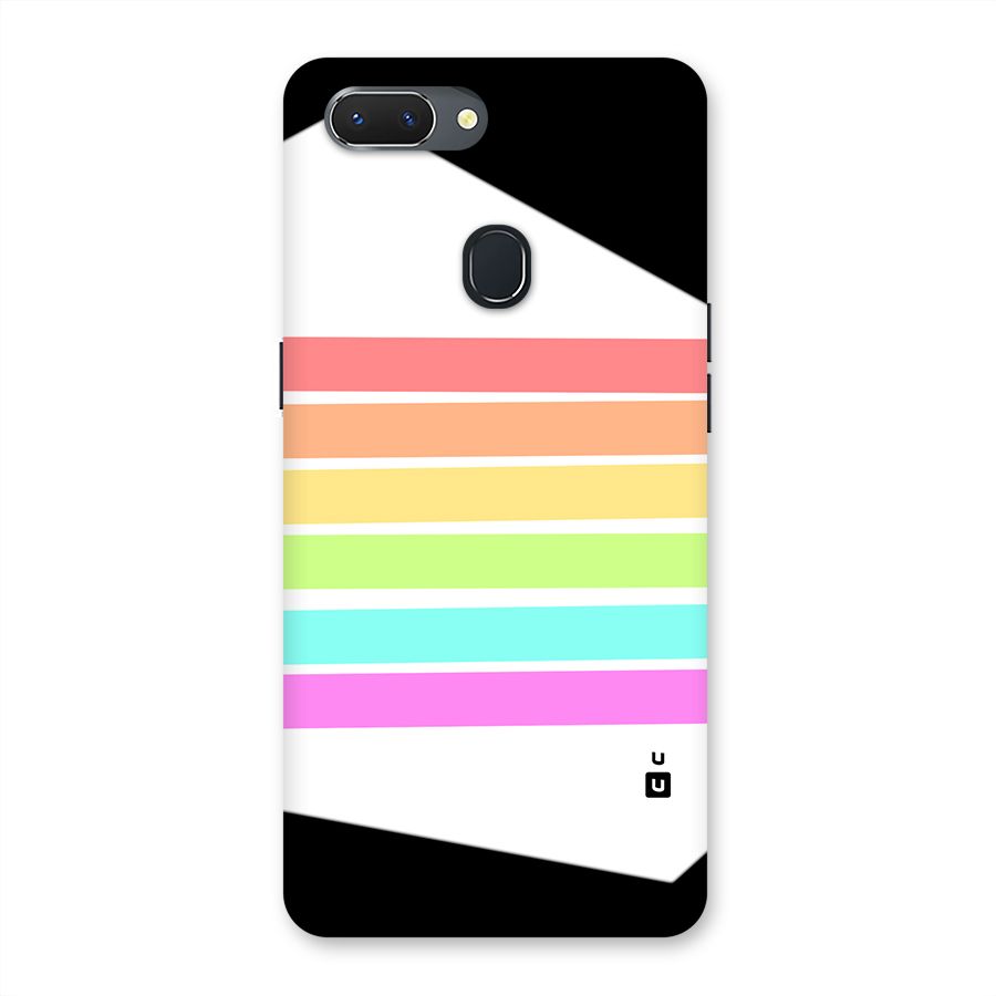 Pastel Pride Horizontal Stripes Back Case for Realme 2
