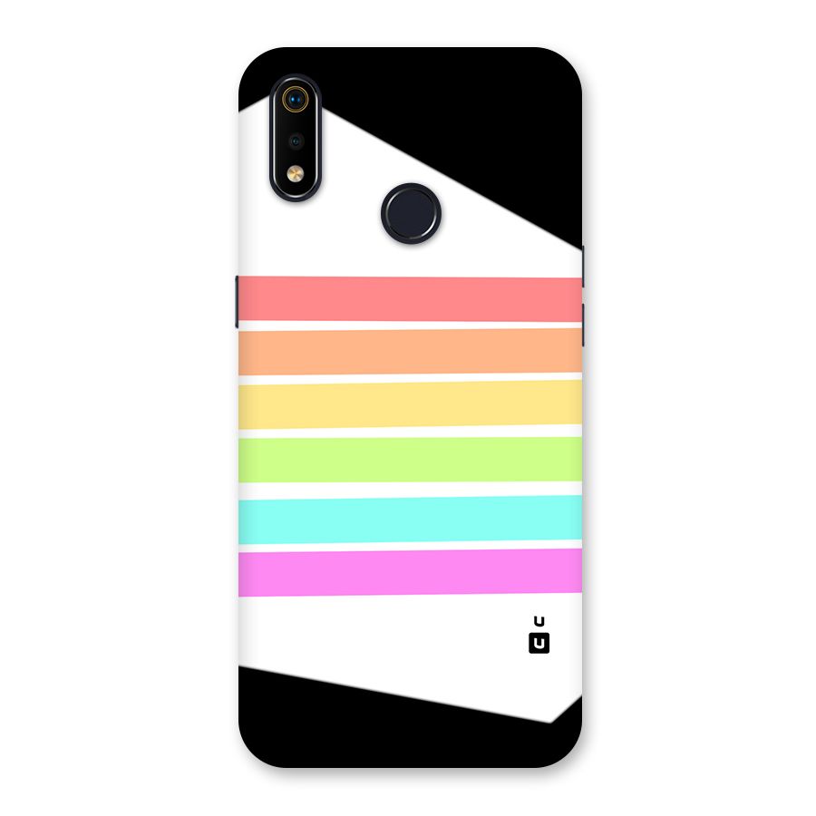 Pastel Pride Horizontal Stripes Back Case for Realme 3i