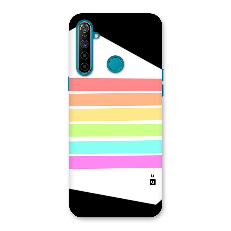 Pastel Pride Horizontal Stripes Back Case for Realme 5i