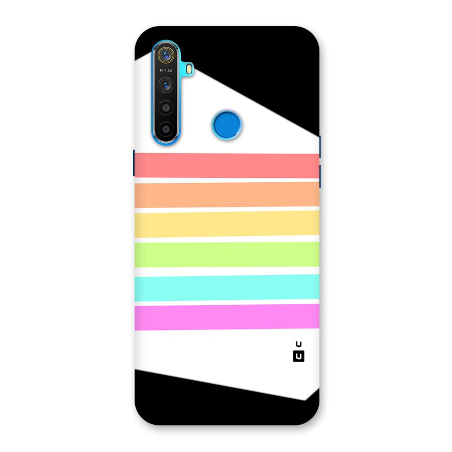 Pastel Pride Horizontal Stripes Back Case for Realme 5s