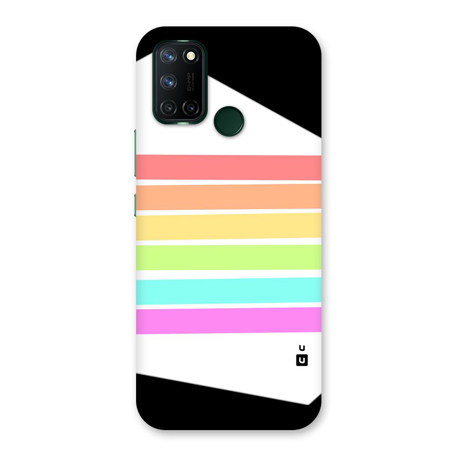 Pastel Pride Horizontal Stripes Back Case for Realme 7i