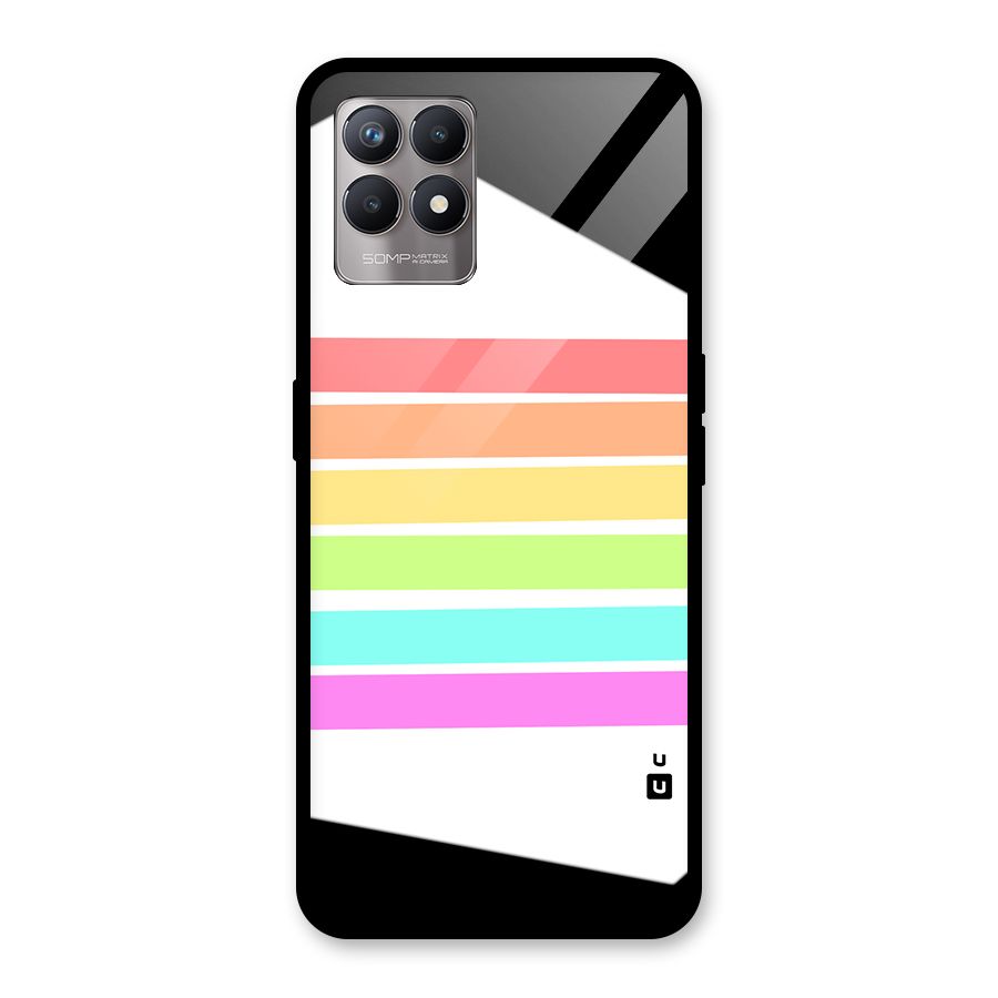 Pastel Pride Horizontal Stripes Back Case for Realme 8i