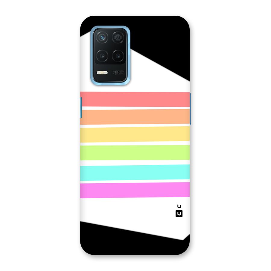 Pastel Pride Horizontal Stripes Back Case for Realme 8s 5G
