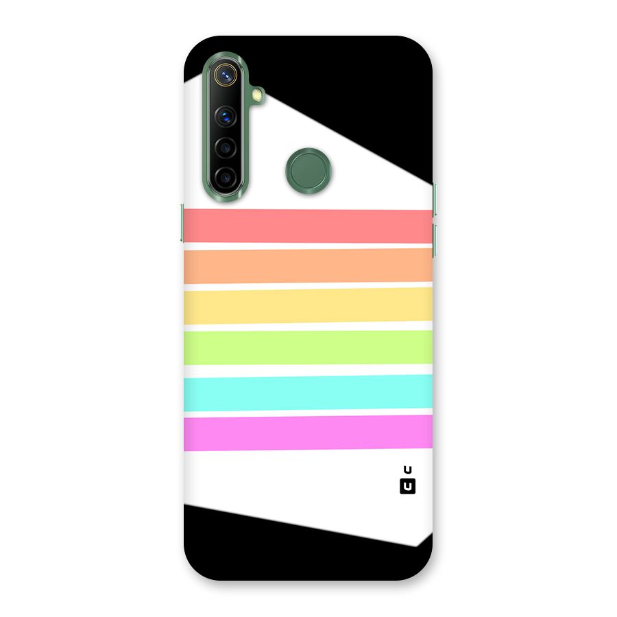 Pastel Pride Horizontal Stripes Back Case for Realme Narzo 10