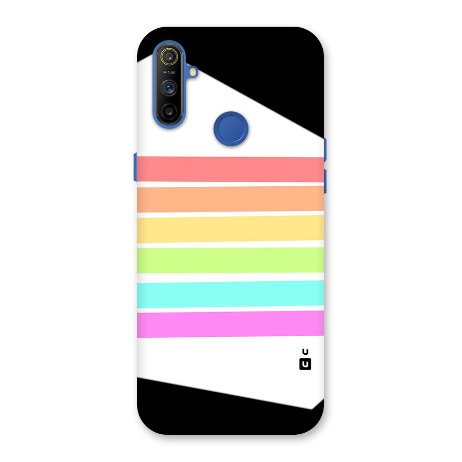 Pastel Pride Horizontal Stripes Back Case for Realme Narzo 10A