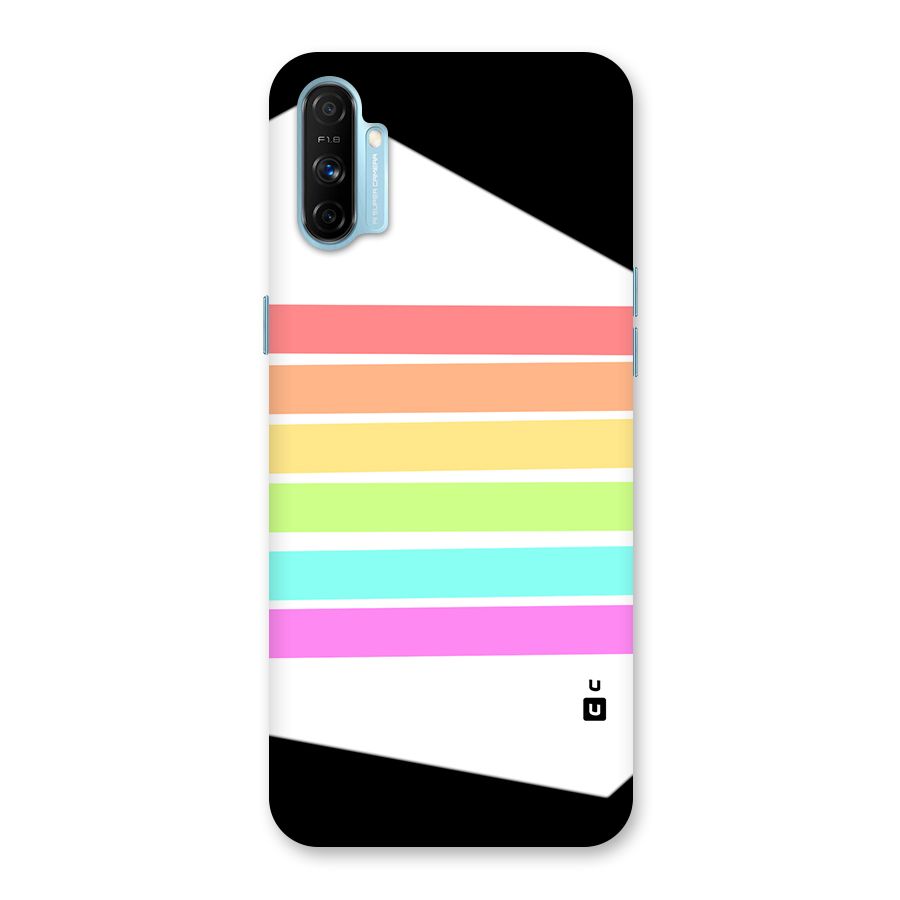 Pastel Pride Horizontal Stripes Back Case for Realme Narzo 20A