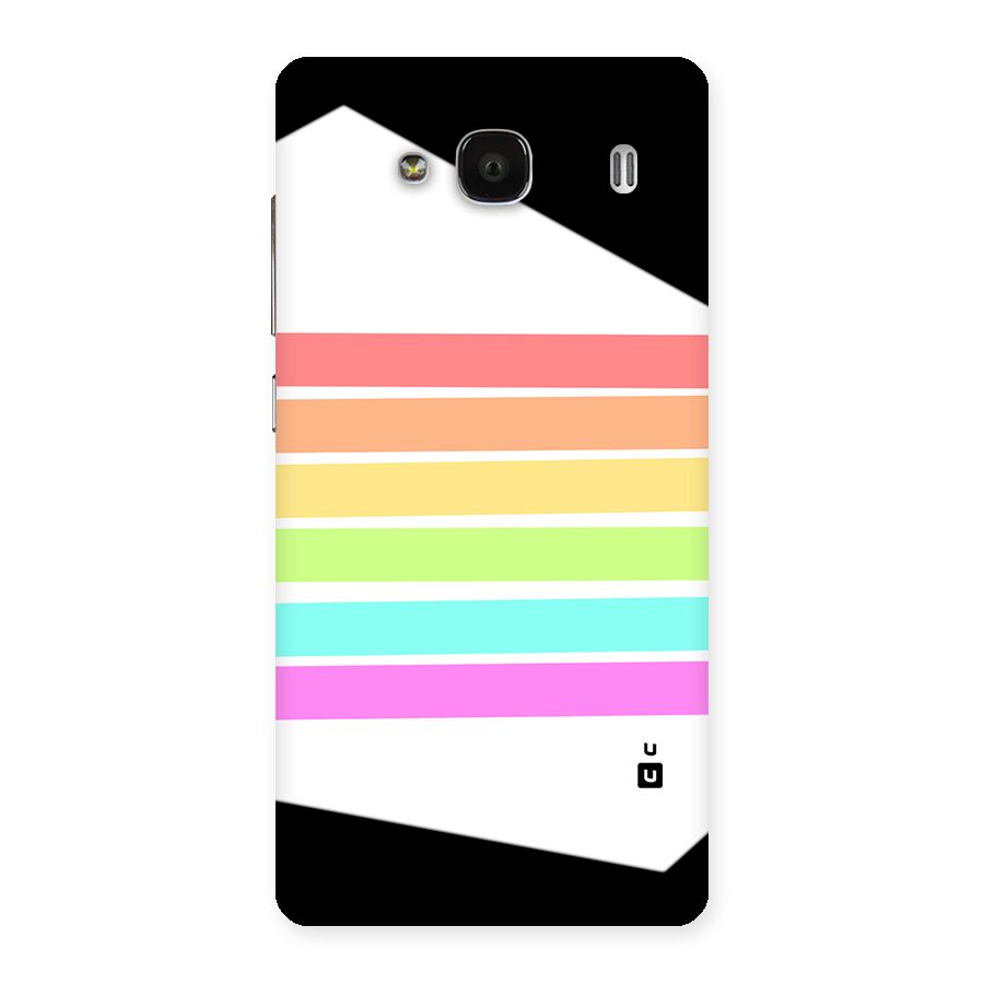 Pastel Pride Horizontal Stripes Back Case for Redmi 2