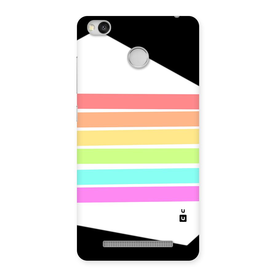 Pastel Pride Horizontal Stripes Back Case for Redmi 3S Prime