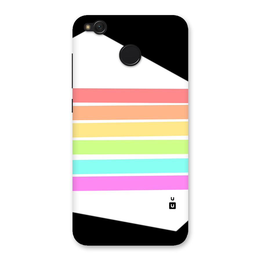 Pastel Pride Horizontal Stripes Back Case for Redmi 4