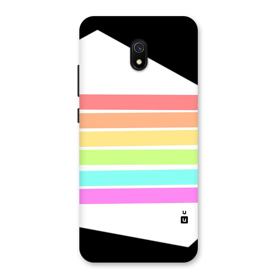 Pastel Pride Horizontal Stripes Back Case for Redmi 8A