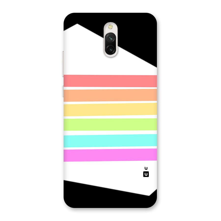 Pastel Pride Horizontal Stripes Back Case for Redmi 8A Dual
