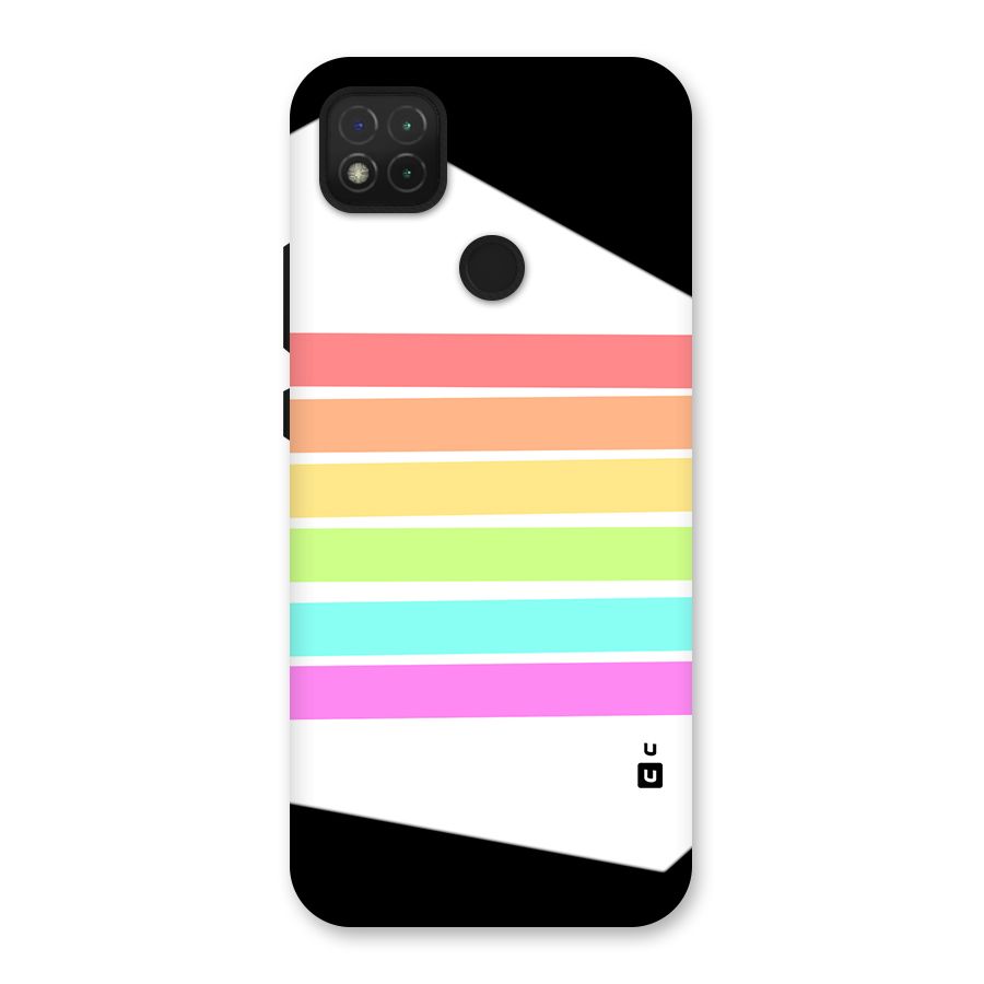 Pastel Pride Horizontal Stripes Back Case for Redmi 9 Activ