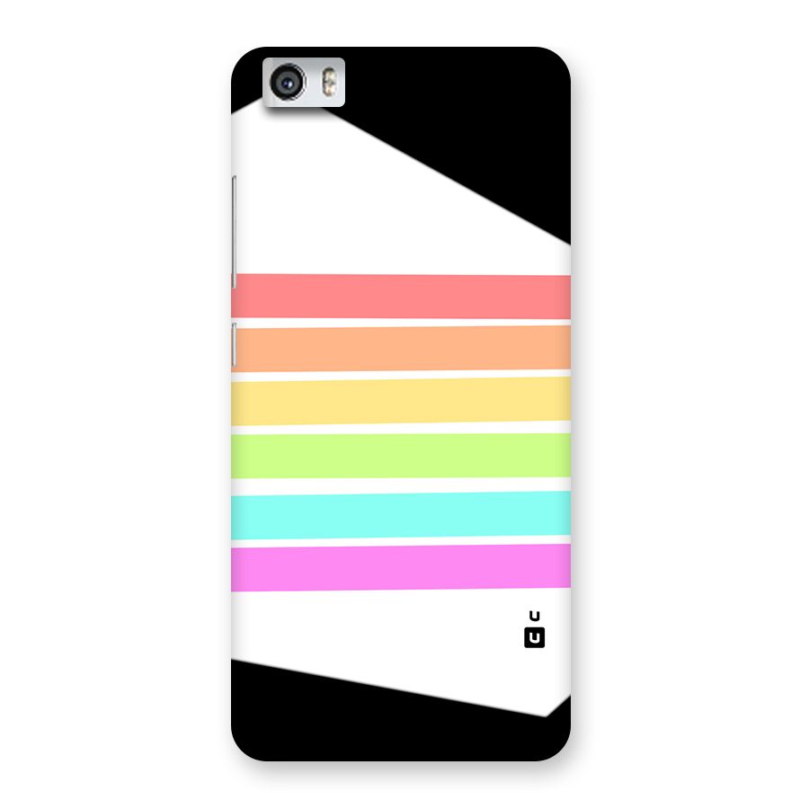 Pastel Pride Horizontal Stripes Back Case for Redmi Mi 5