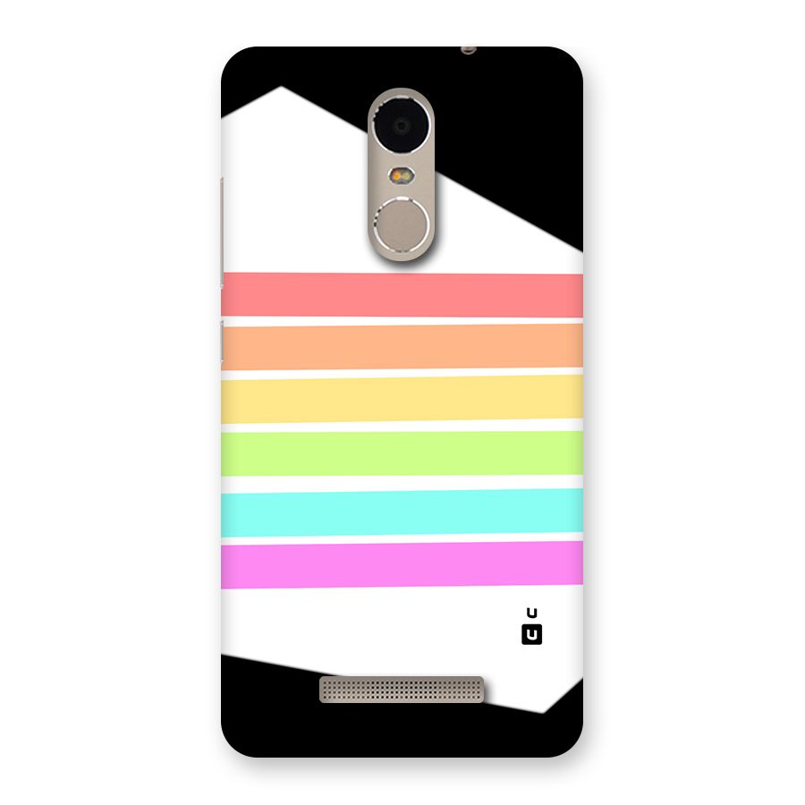 Pastel Pride Horizontal Stripes Back Case for Redmi Note 3