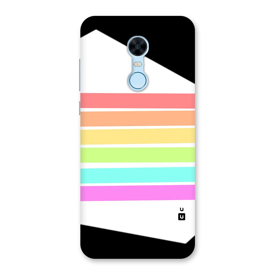 Pastel Pride Horizontal Stripes Back Case for Redmi Note 5