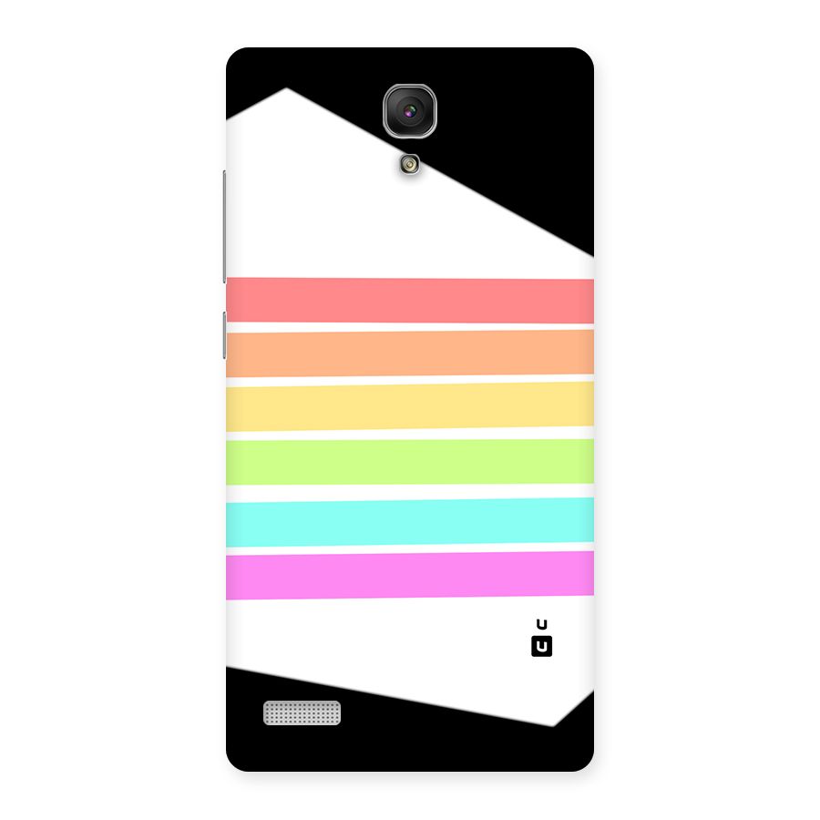 Pastel Pride Horizontal Stripes Back Case for Redmi Note Prime
