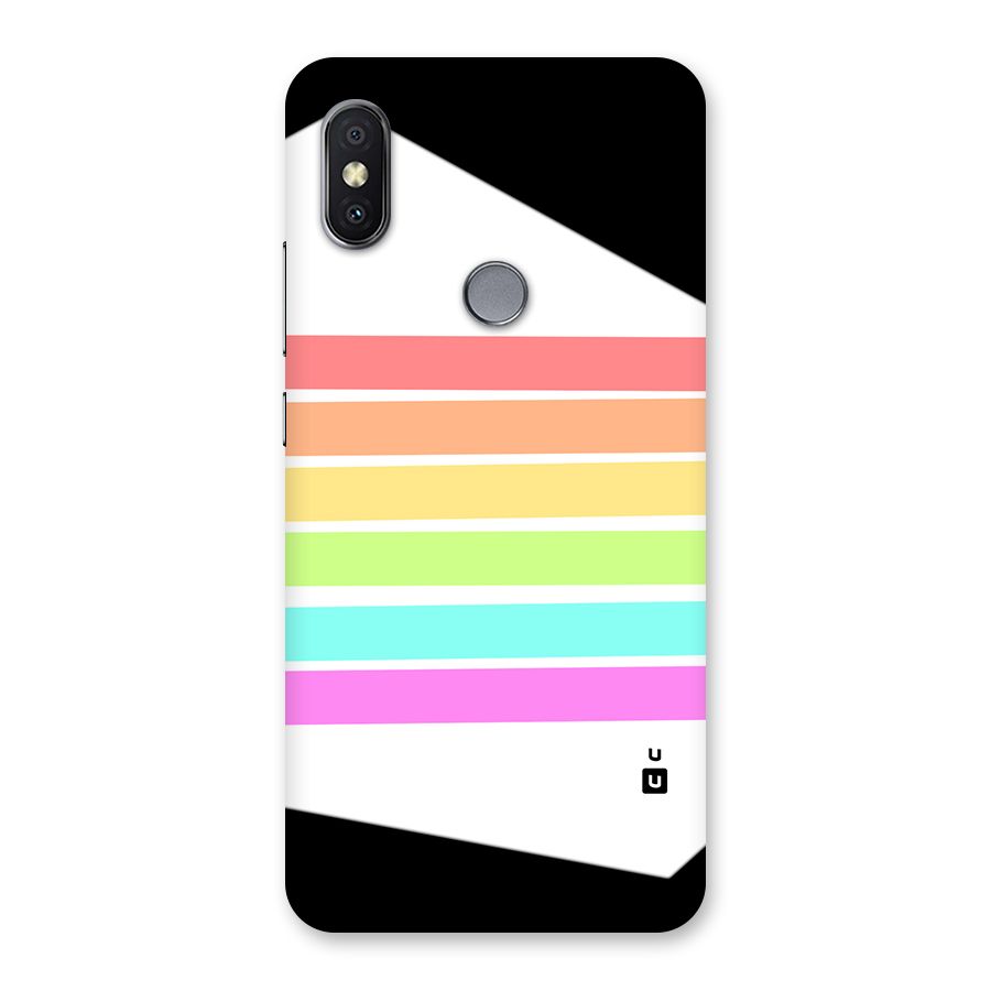 Pastel Pride Horizontal Stripes Back Case for Redmi Y2