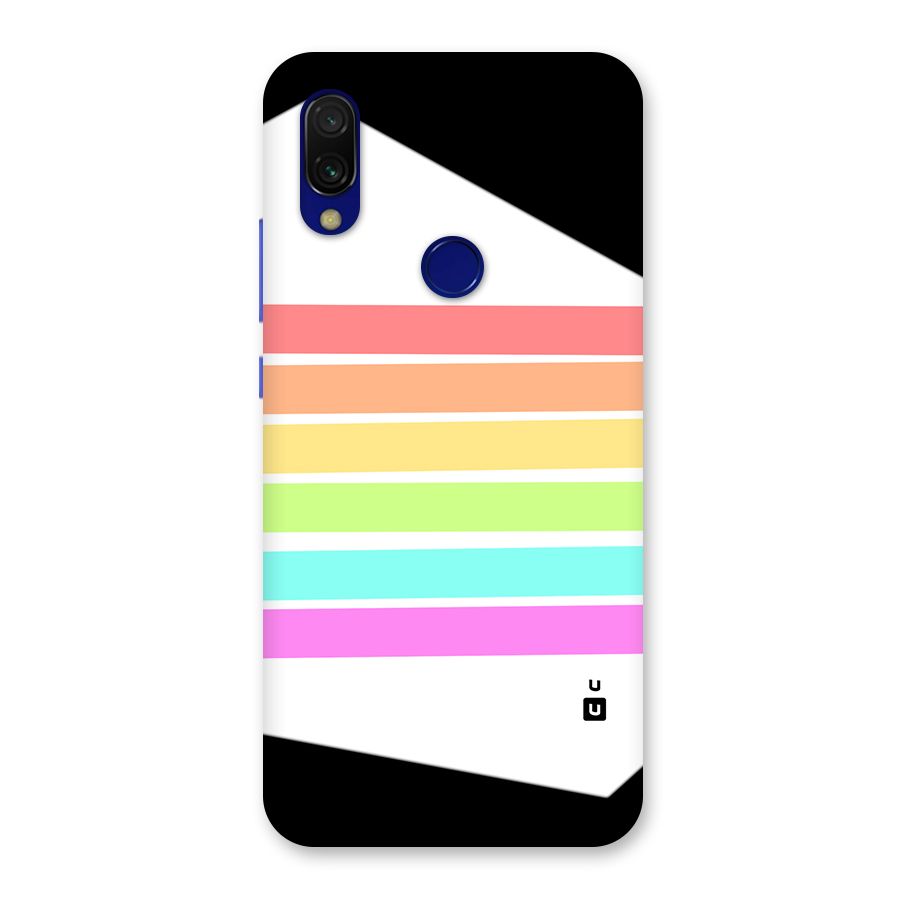 Pastel Pride Horizontal Stripes Back Case for Redmi Y3