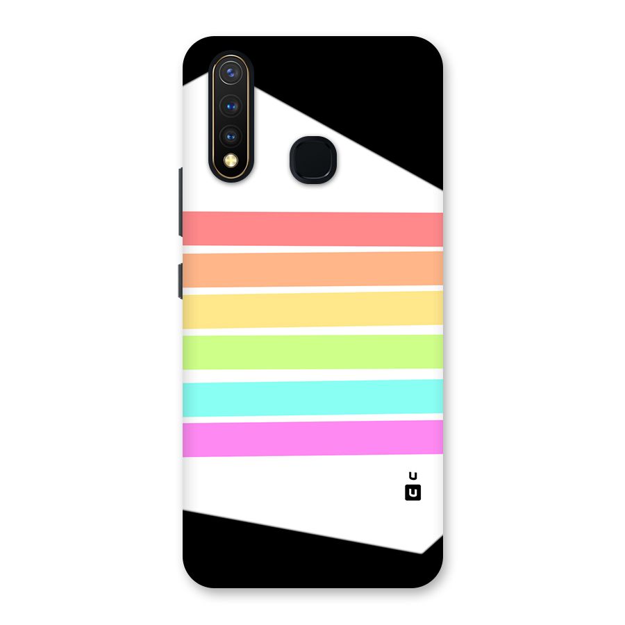 Pastel Pride Horizontal Stripes Back Case for Vivo U20