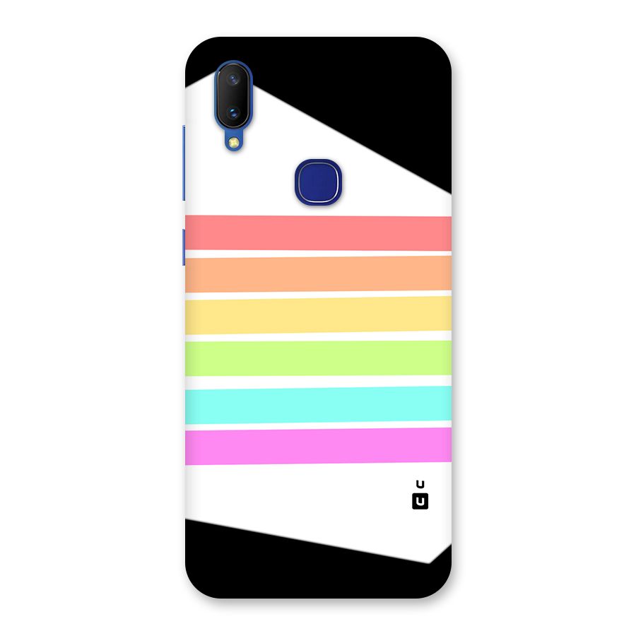 Pastel Pride Horizontal Stripes Back Case for Vivo V11
