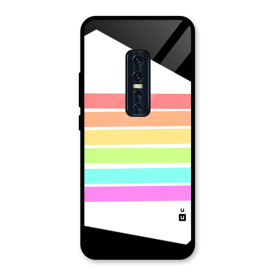 Pastel Pride Horizontal Stripes Back Case for Vivo V17 Pro