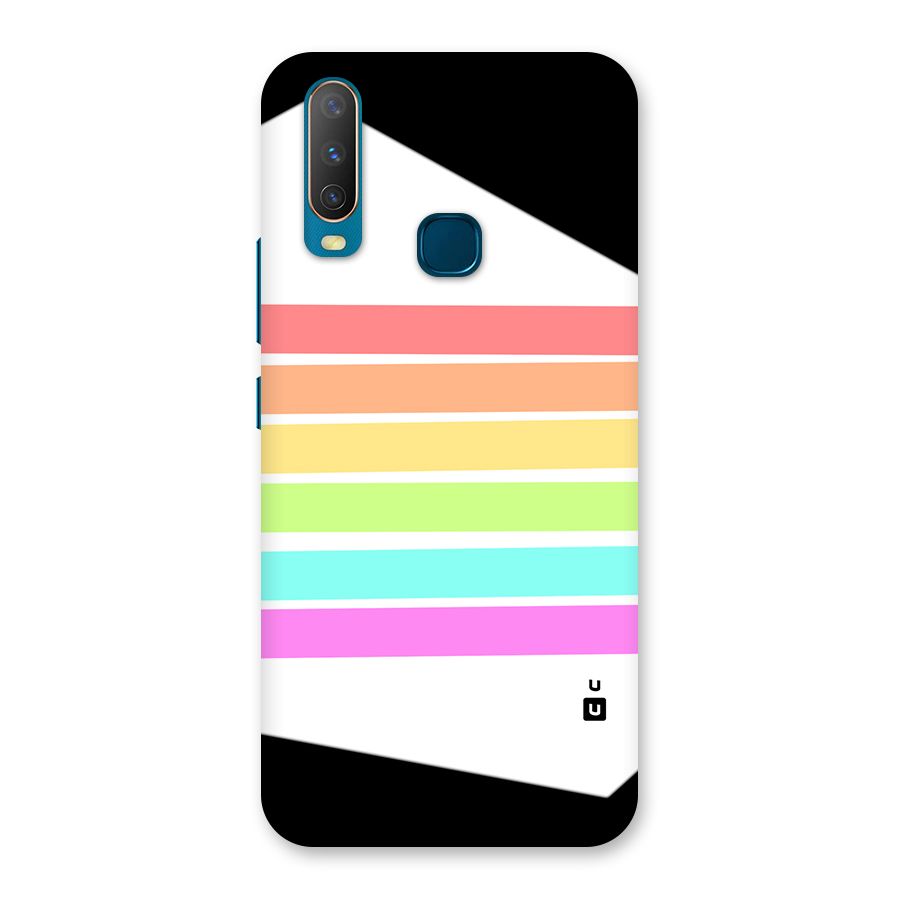 Pastel Pride Horizontal Stripes Back Case for Vivo Y11