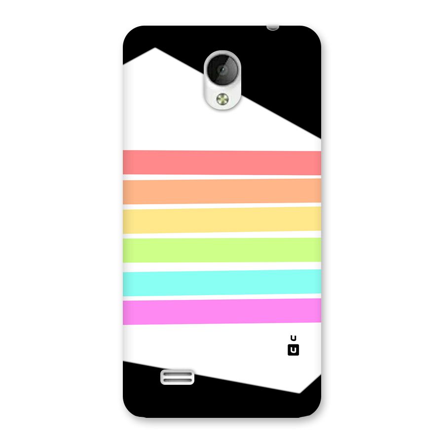 Pastel Pride Horizontal Stripes Back Case for Vivo Y21