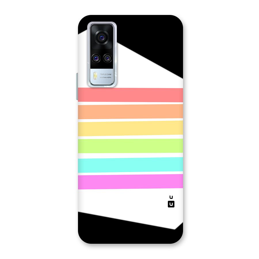Pastel Pride Horizontal Stripes Back Case for Vivo Y31