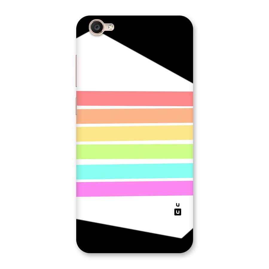 Pastel Pride Horizontal Stripes Back Case for Vivo Y55s