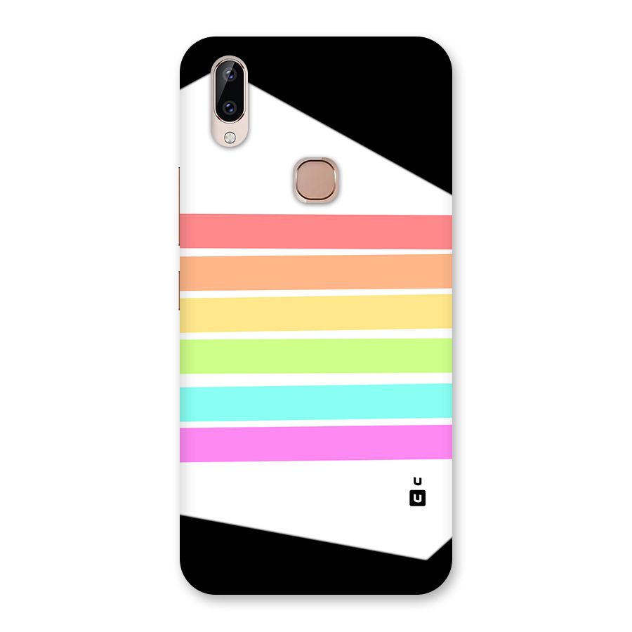 Pastel Pride Horizontal Stripes Back Case for Vivo Y83 Pro