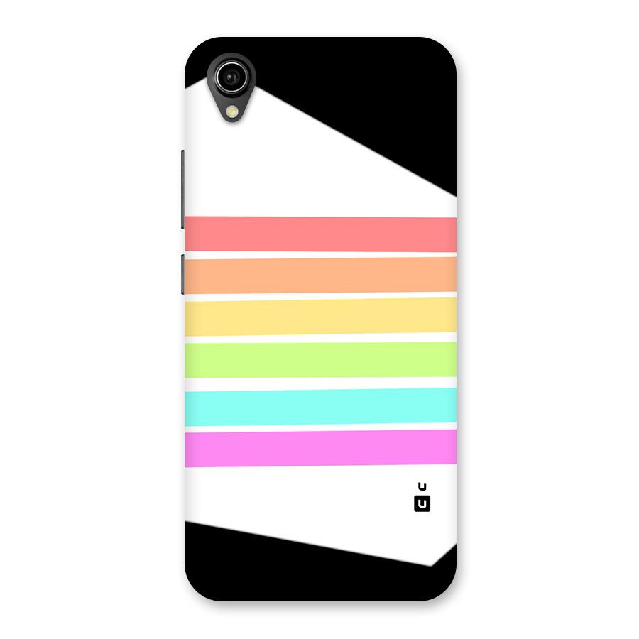 Pastel Pride Horizontal Stripes Back Case for Vivo Y90