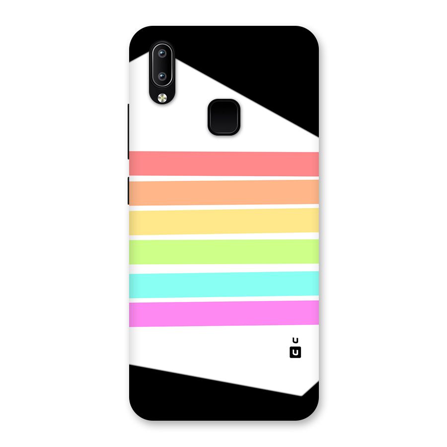 Pastel Pride Horizontal Stripes Back Case for Vivo Y93