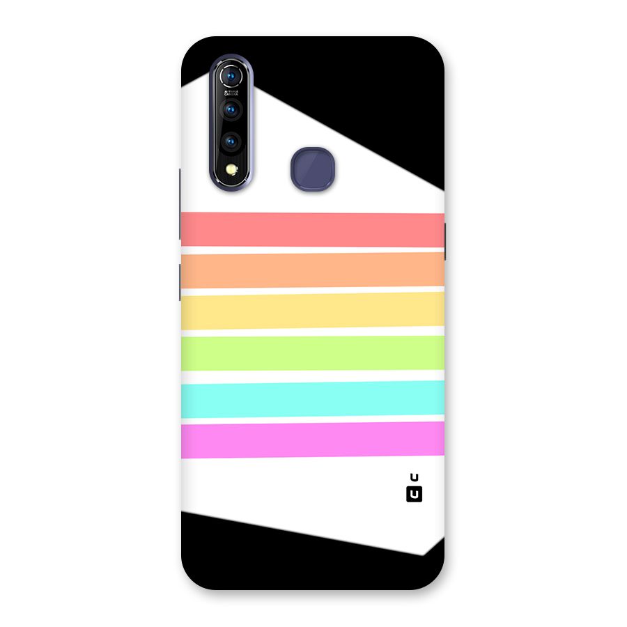 Pastel Pride Horizontal Stripes Back Case for Vivo Z1 Pro