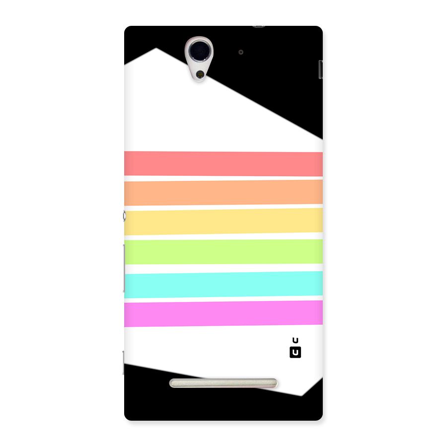 Pastel Pride Horizontal Stripes Back Case for Xperia C3