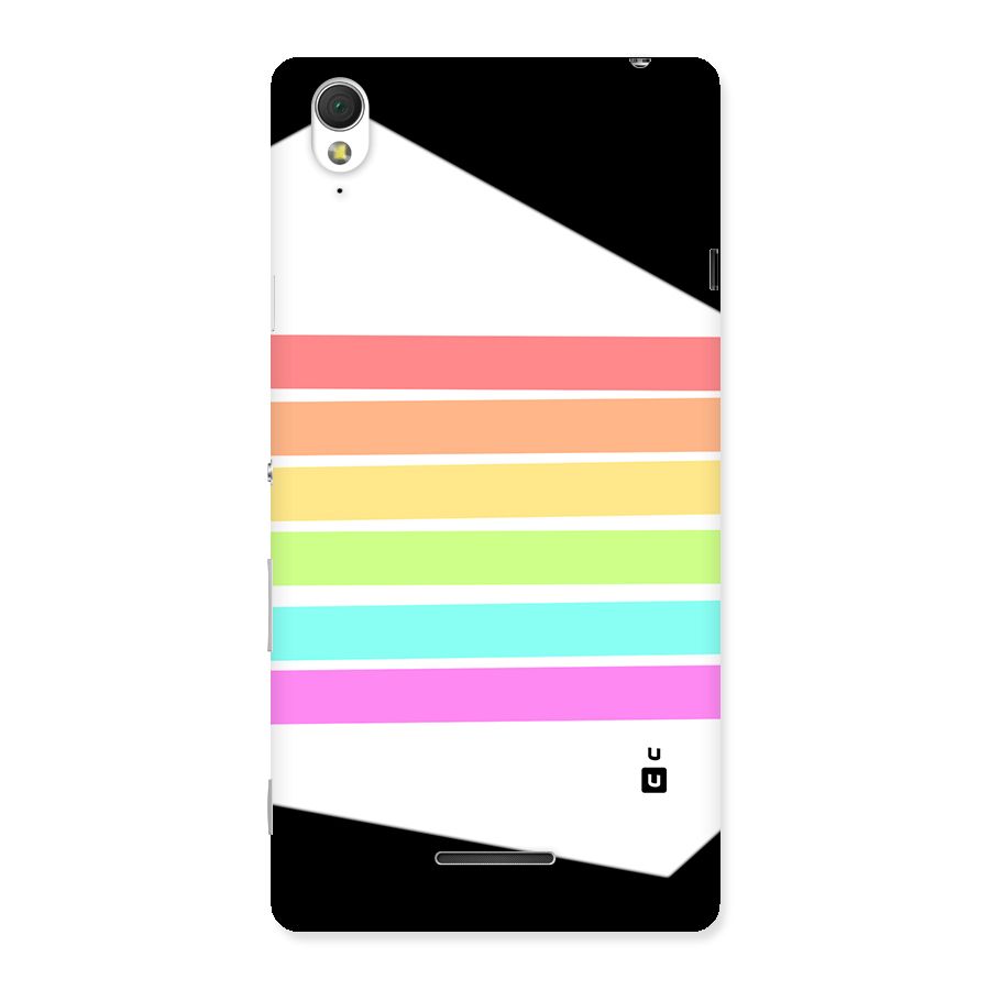 Pastel Pride Horizontal Stripes Back Case for Xperia T3