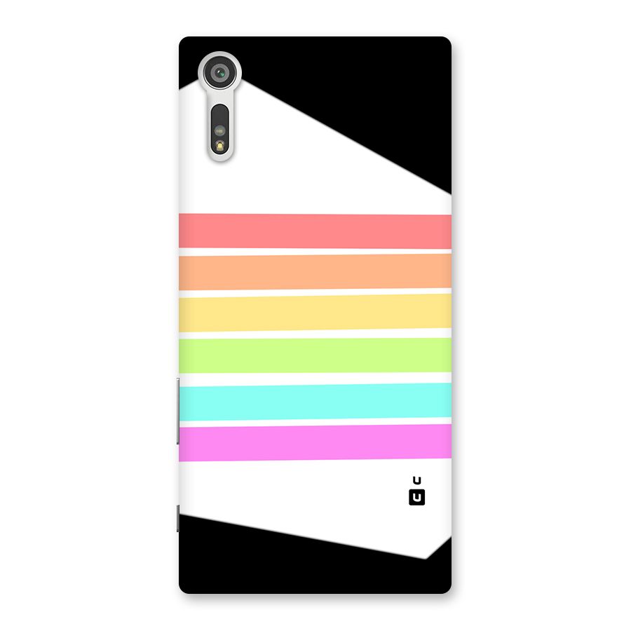 Pastel Pride Horizontal Stripes Back Case for Xperia XZ