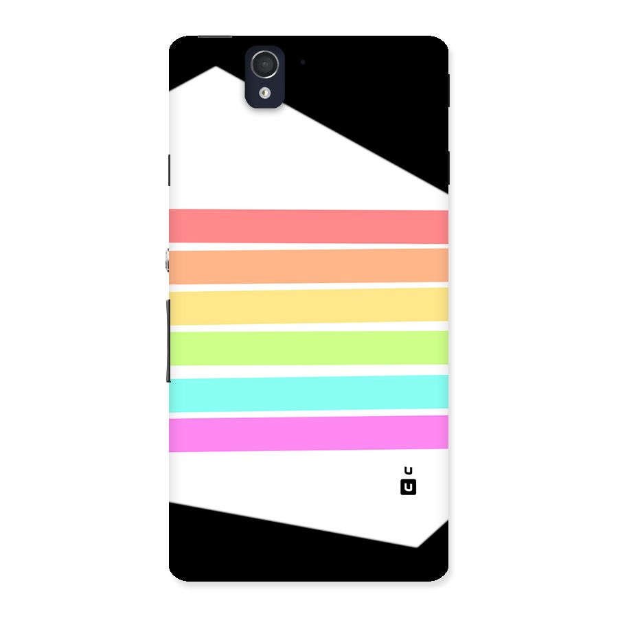 Pastel Pride Horizontal Stripes Back Case for Xperia Z