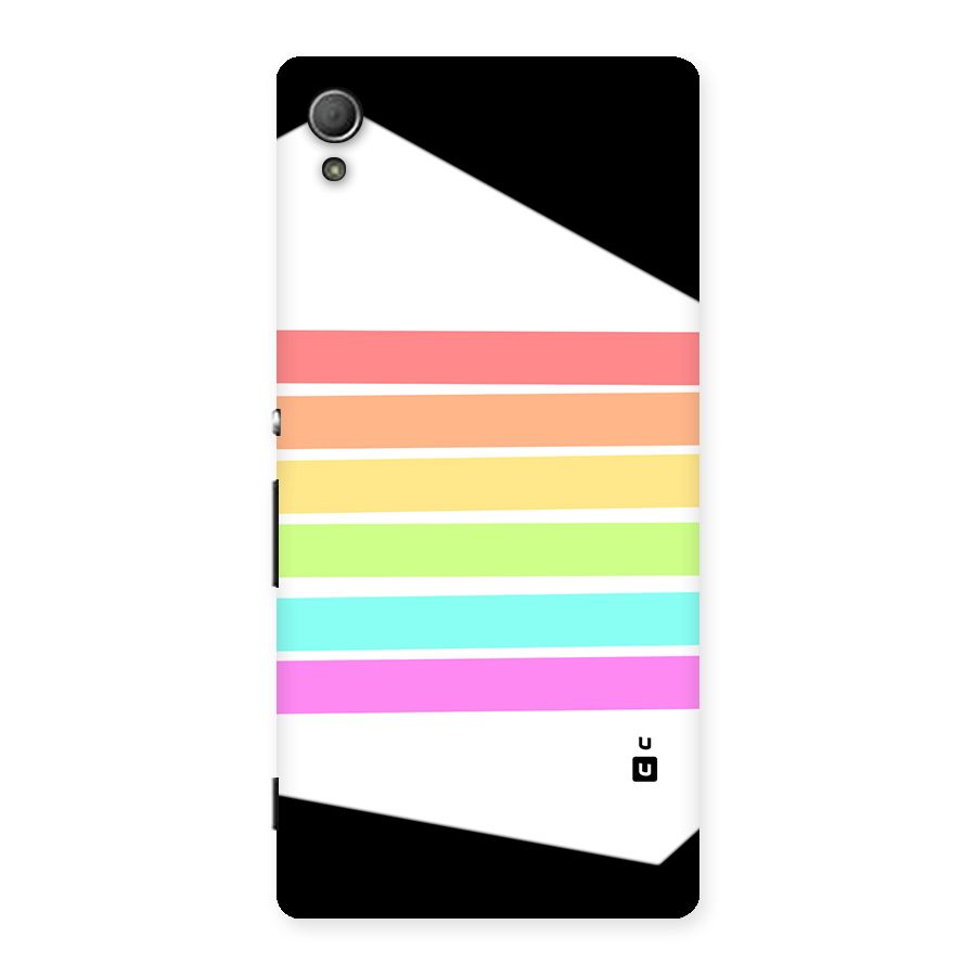 Pastel Pride Horizontal Stripes Back Case for Xperia Z4