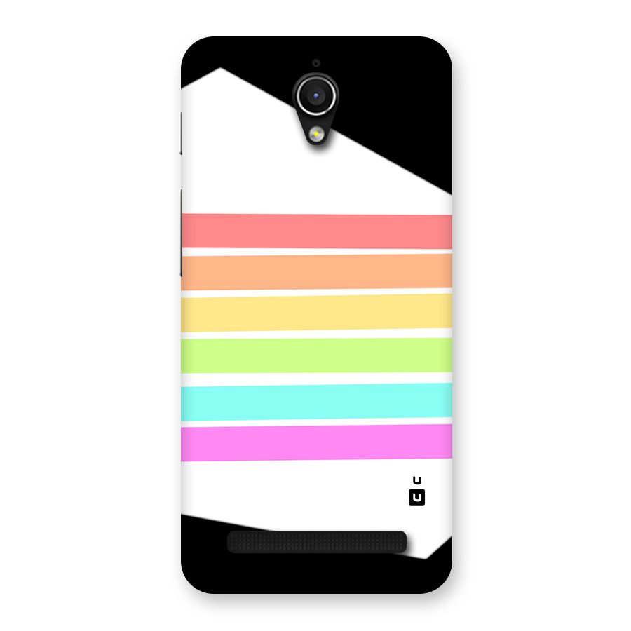 Pastel Pride Horizontal Stripes Back Case for Zenfone Go