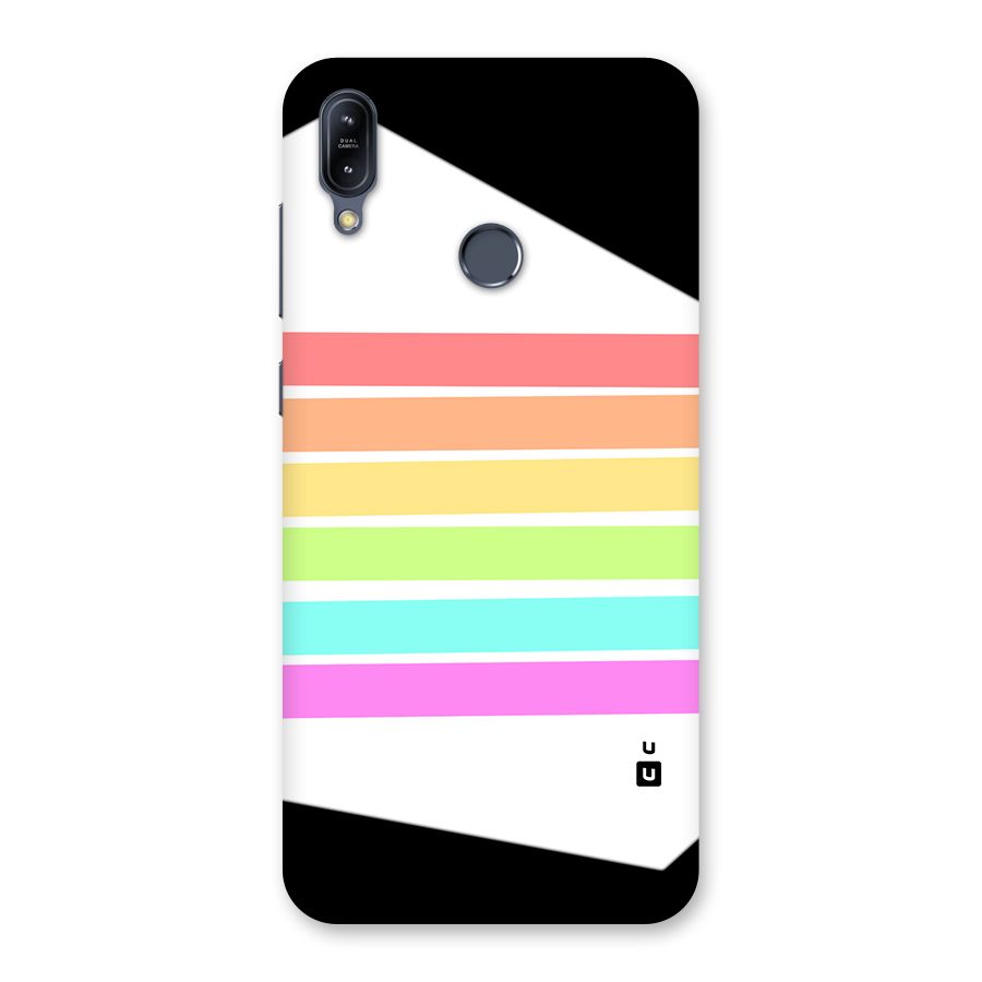 Pastel Pride Horizontal Stripes Back Case for Zenfone Max M2