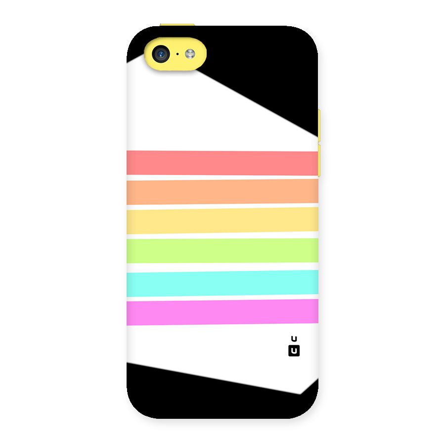 Pastel Pride Horizontal Stripes Back Case for iPhone 5C