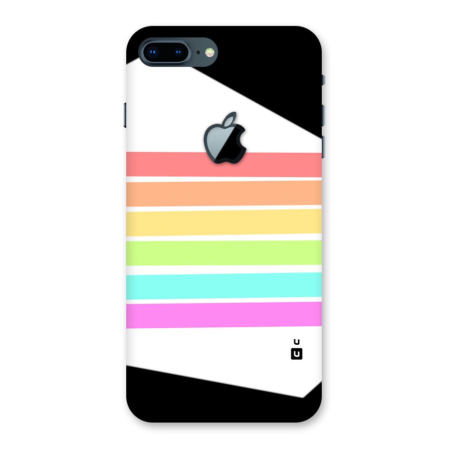 Pastel Pride Horizontal Stripes Back Case for iPhone 7 Plus Apple Cut
