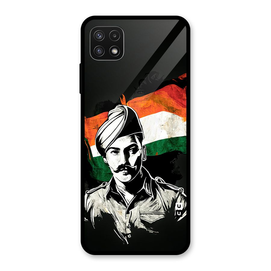 Patriotic Indian Glass Back Case for Galaxy A22 5G