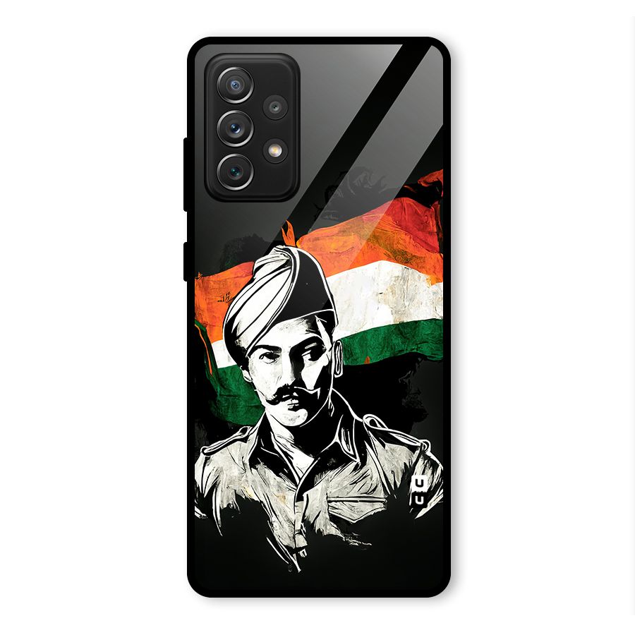 Patriotic Indian Glass Back Case for Galaxy A72