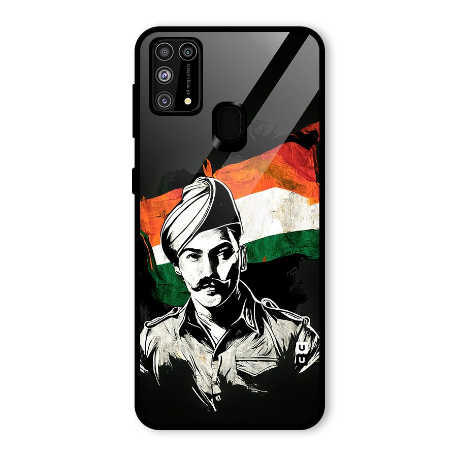 Patriotic Indian Glass Back Case for Galaxy F41