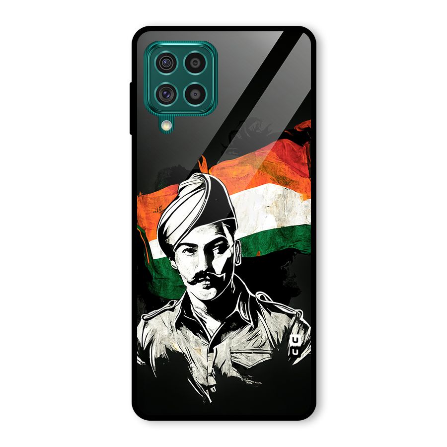 Patriotic Indian Glass Back Case for Galaxy F62